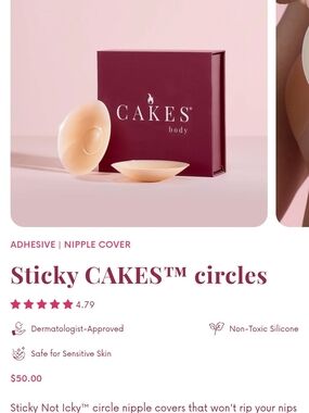 CAKES Sticky Circles Adhesive Nipple Covers - Nude